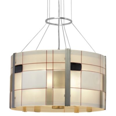 Appliquations Mondrian Drum Pendant by Oggetti Luce - Starlight Lighting USA and Canada